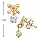 GLES 001 Gold Layered CZ Stud Earrings